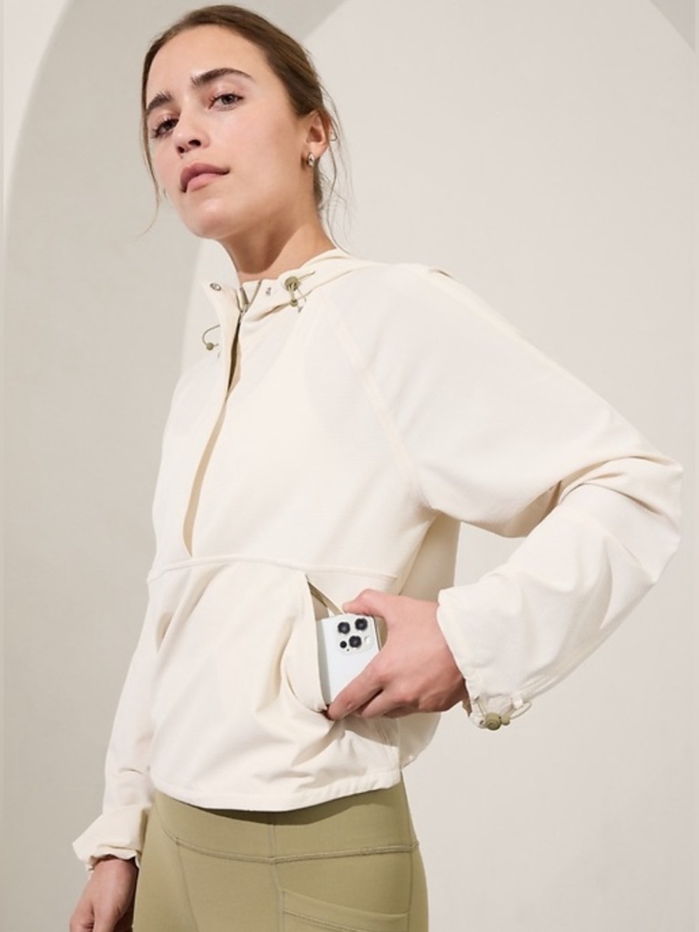 Athleta Boundless Popover Hoodie size Small